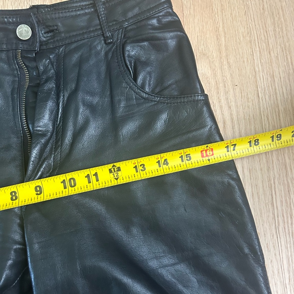 Unbranded Vintage Black Genuine Leather Pants. View 5